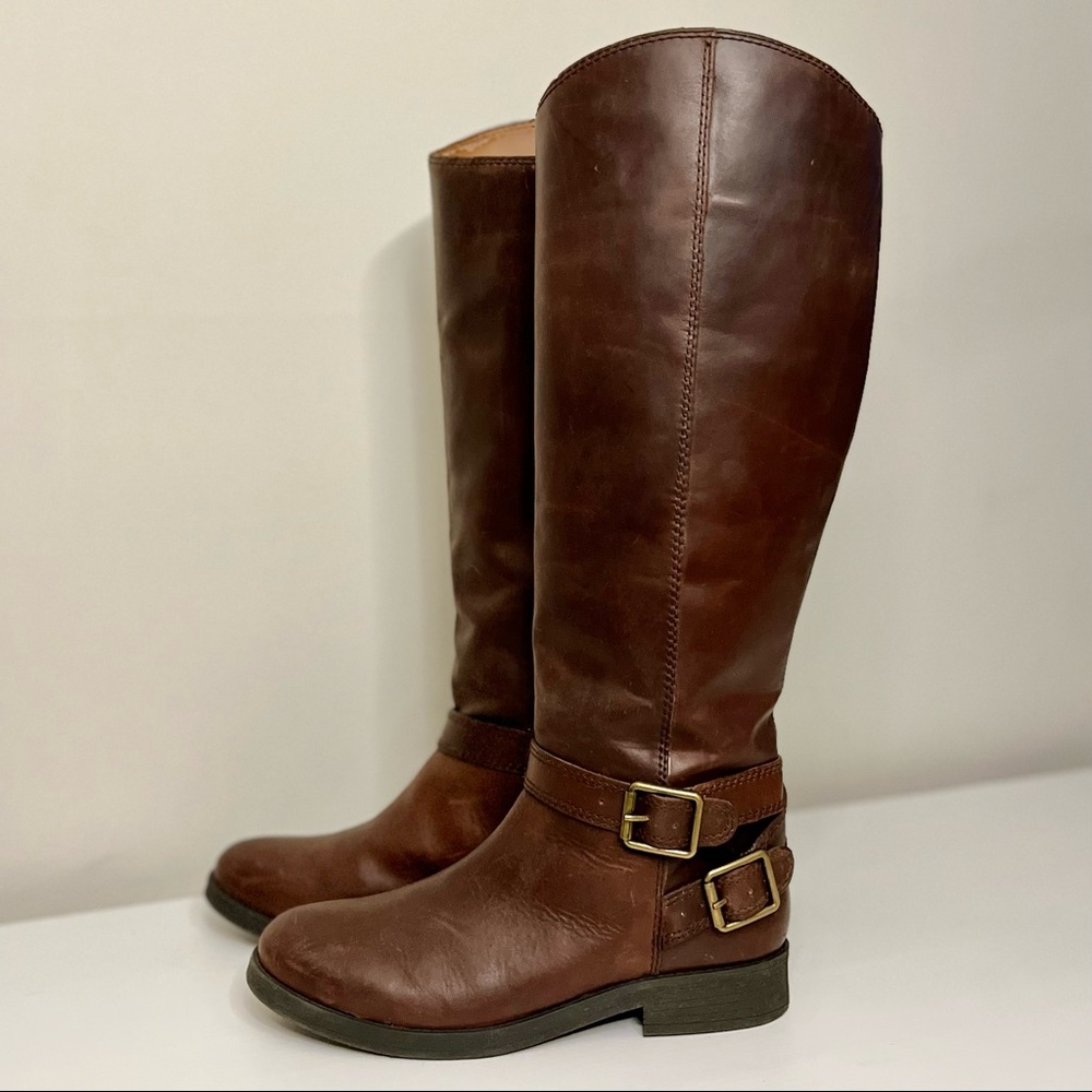 Lucky Brand leather riding boots – Brown leather – Women’s tall boots – Size 8.5